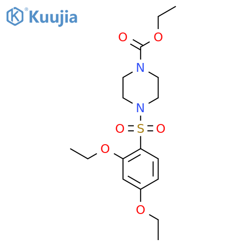 ethyl 4-(2,4-diethoxybenzenesulfonyl)piperazine-1-carboxylate structure