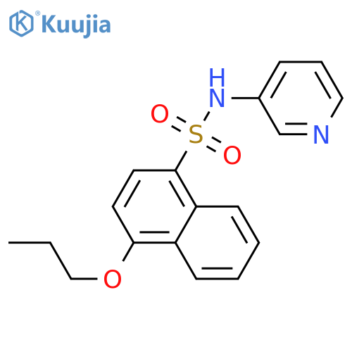 4-propoxy-N-(pyridin-3-yl)naphthalene-1-sulfonamide structure