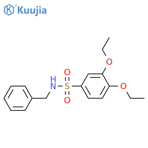 N-benzyl-3,4-diethoxybenzene-1-sulfonamide structure