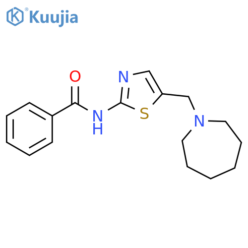 N-{5-(azepan-1-yl)methyl-1,3-thiazol-2-yl}benzamide structure