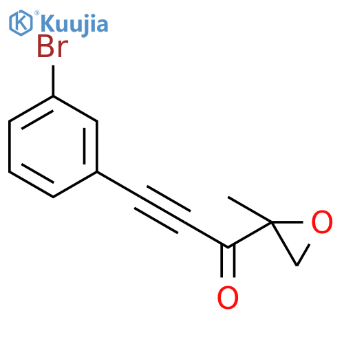 2-Propyn-1-one, 3-(3-bromophenyl)-1-(2-methyloxiranyl)- structure