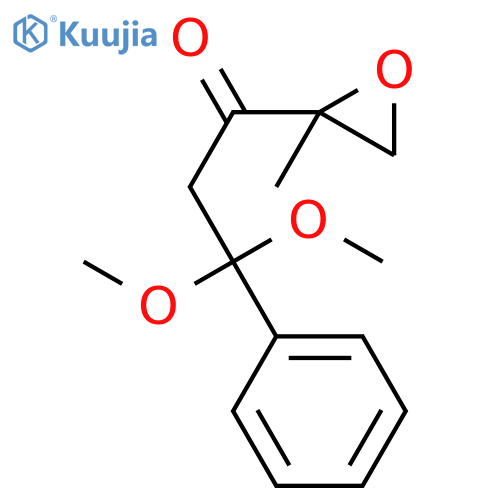1-Propanone, 3,3-dimethoxy-1-(2-methyloxiranyl)-3-phenyl- structure