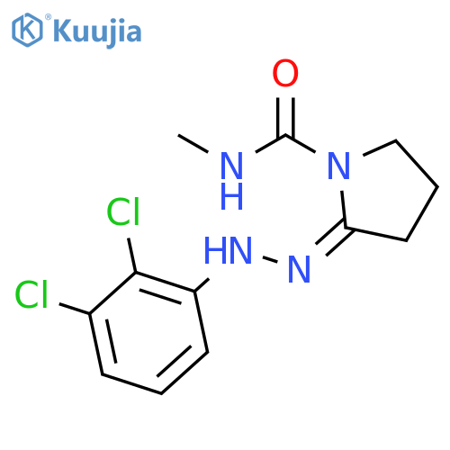 1-Pyrrolidinecarboxamide, 2-[(2,3-dichlorophenyl)hydrazono]-N-methyl- structure