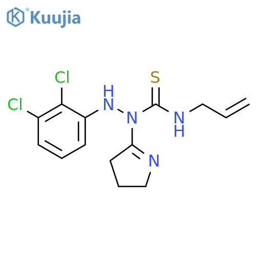 Hydrazinecarbothioamide, 2-(2,3-dichlorophenyl)-1-(3,4-dihydro-2H-pyrrol-5-yl)-N-2-propen-1-yl- structure