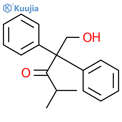3-Pentanone, 1-hydroxy-4-methyl-2,2-diphenyl- structure