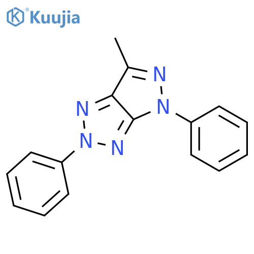 PYRAZOLO[3,4-D]-1,2,3-TRIAZOLE, 2,4-DIHYDRO-6-METHYL-2,4-DIPHENYL- structure