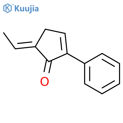 2-Cyclopenten-1-one, 5-ethylidene-2-phenyl-, (E)- structure