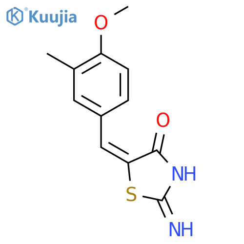 2-Imino-5-(4-methoxy-3-methylbenzylidene)thiazolidin-4-one structure
