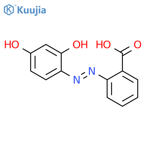 2-[2-(2-Hydroxy-4-oxocyclohexa-2,5-dien-1-ylidene)hydrazinyl]benzoic acid structure