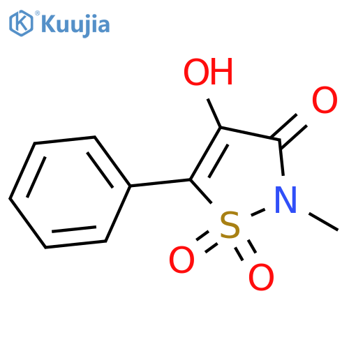 3(2H)-Isothiazolone, 4-hydroxy-2-methyl-5-phenyl-, 1,1-dioxide structure