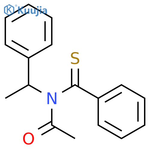 Acetamide, N-(1-phenylethyl)-N-(phenylthioxomethyl)- structure