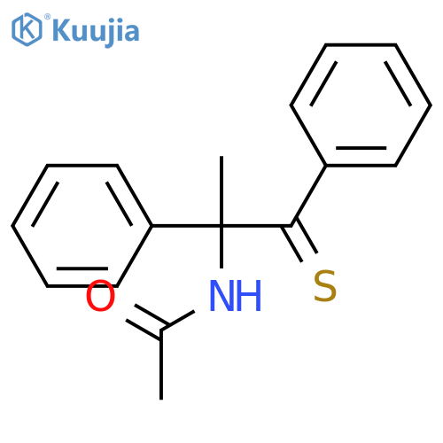 Acetamide, N-(1-methyl-1,2-diphenyl-2-thioxoethyl)- structure