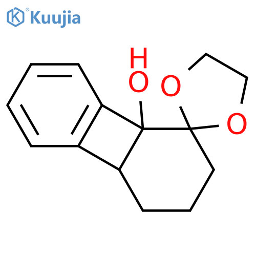 Spiro[biphenylene-1(8bH),2'-[1,3]dioxolan]-8b-ol, 2,3,4,4a-tetrahydro- structure