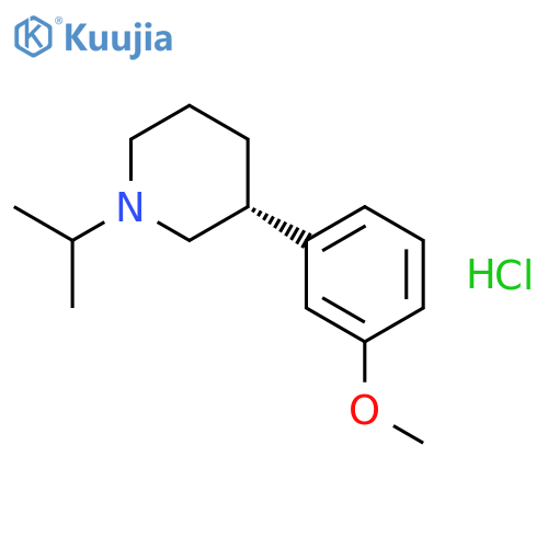 Piperidine, 3-(3-methoxyphenyl)-1-(1-methylethyl)-, hydrochloride, (R)- structure
