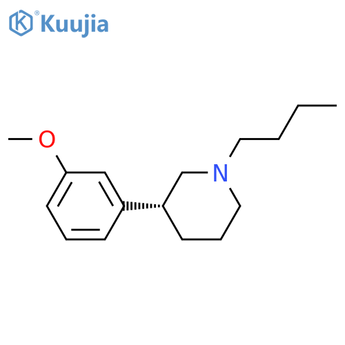 Piperidine, 1-butyl-3-(3-methoxyphenyl)-, (R)- structure