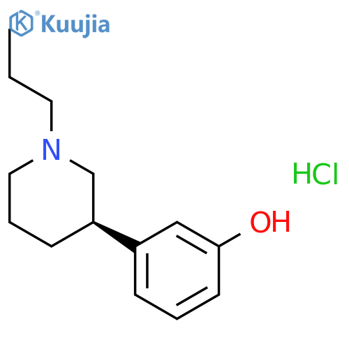 R(+)-3-(3-Hydroxyphenyl)-N-propylpiperidine Hydrochloride structure
