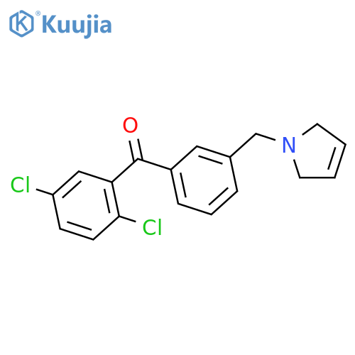2,5-Dichloro-3'-(3-pyrrolinomethyl) benzophenone structure