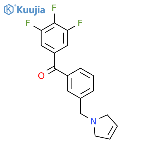 [3-(2,5-dihydropyrrol-1-ylmethyl)phenyl]-(3,4,5-trifluorophenyl)methanone structure