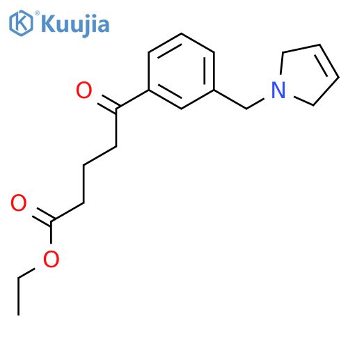 Ethyl 5-oxo-5-3-(3-pyrrolinomethyl)phenylvalerate structure