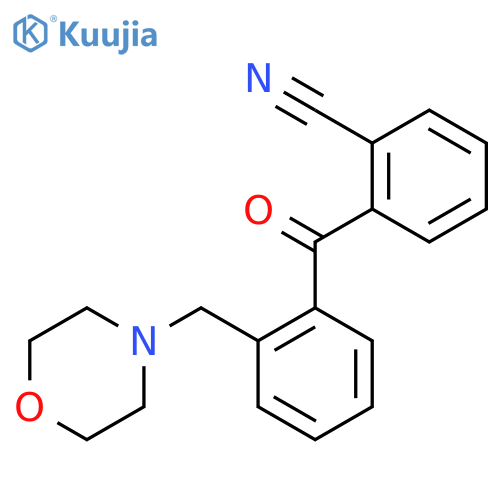 2-Cyano-2'-morpholinomethyl benzophenone structure
