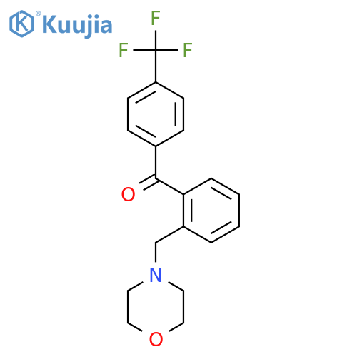 [2-(morpholin-4-ylmethyl)phenyl]-[4-(trifluoromethyl)phenyl]methanone structure