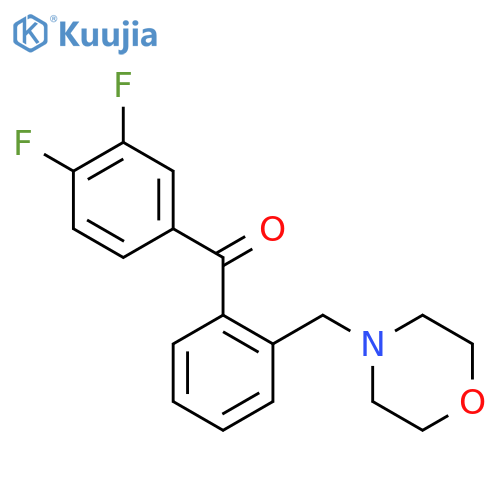 (3,4-difluorophenyl)-[2-(morpholinomethyl)phenyl]methanone structure