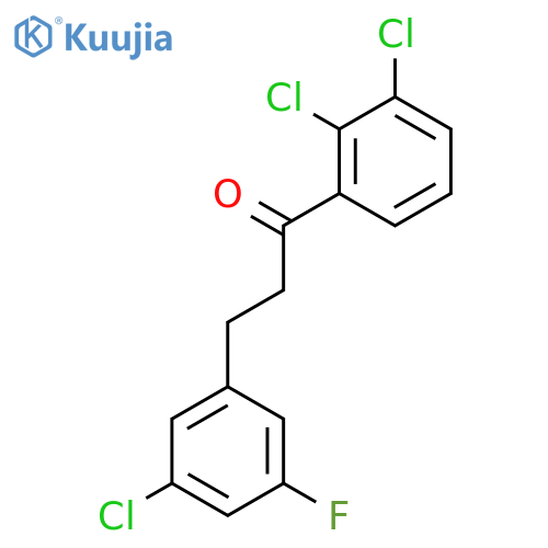 3-(3-chloro-5-fluorophenyl)-1-(2,3-dichlorophenyl)propan-1-one structure