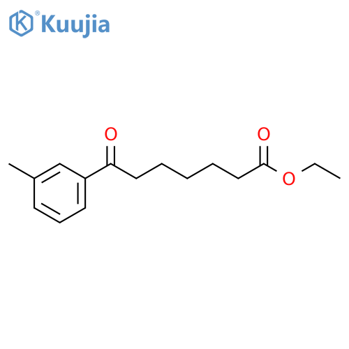 Ethyl 7-(3-methylphenyl)-7-oxoheptanoate structure