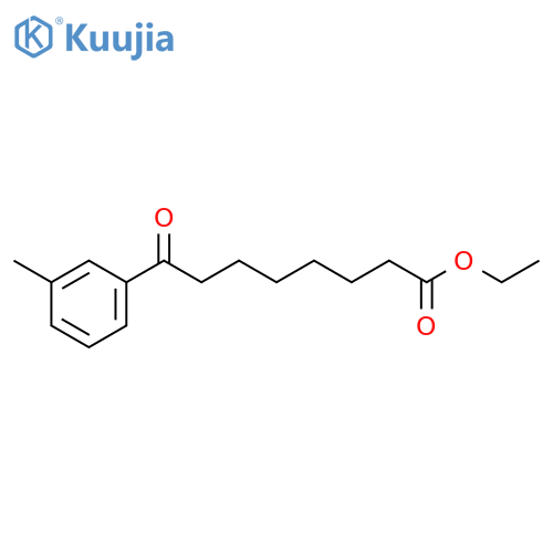 Ethyl 8-(3-methylphenyl)-8-oxooctanoate structure