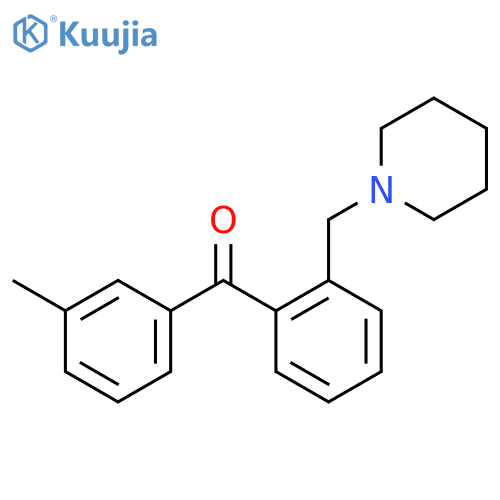 3'-Methyl-2-piperidinomethyl benzophenone structure