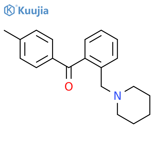 4'-Methyl-2-piperidinomethyl benzophenone structure