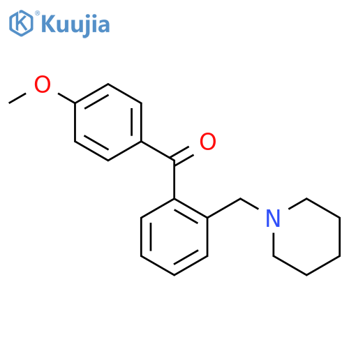 4'-Methoxy-2-piperidinomethyl benzophenone structure
