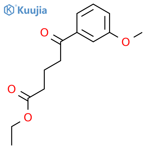 Ethyl 5-(3-methoxyphenyl)-5-oxovalerate structure