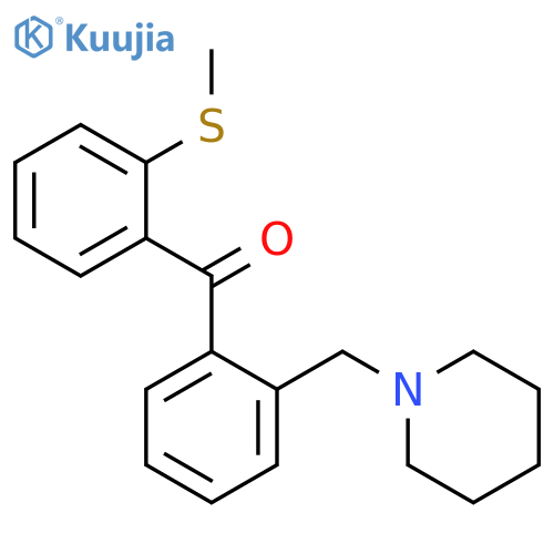 2-Piperidinomethyl-2'-thiomethylbenzophenone structure