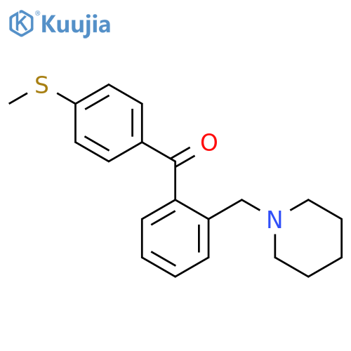 2-Piperidinomethyl-4'-thiomethylbenzophenone structure