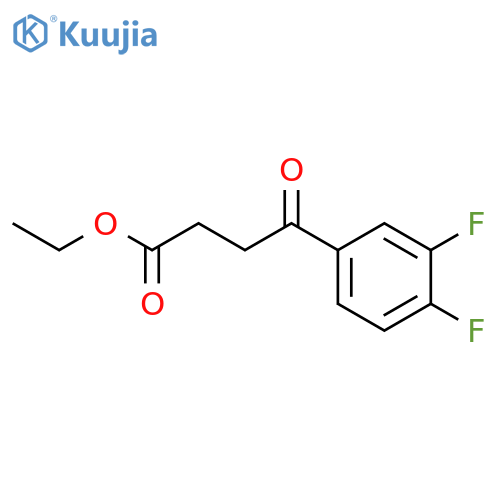ethyl 4-(3,4-difluorophenyl)-4-oxobutanoate structure