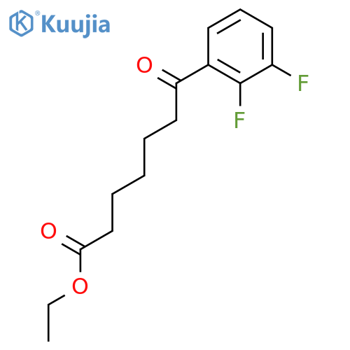 ethyl 7-(2,3-difluorophenyl)-7-oxo-heptanoate structure