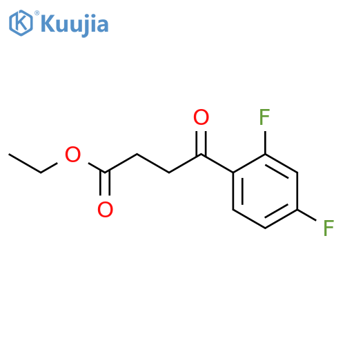 ethyl 4-(2,4-difluorophenyl)-4-oxo-butanoate structure