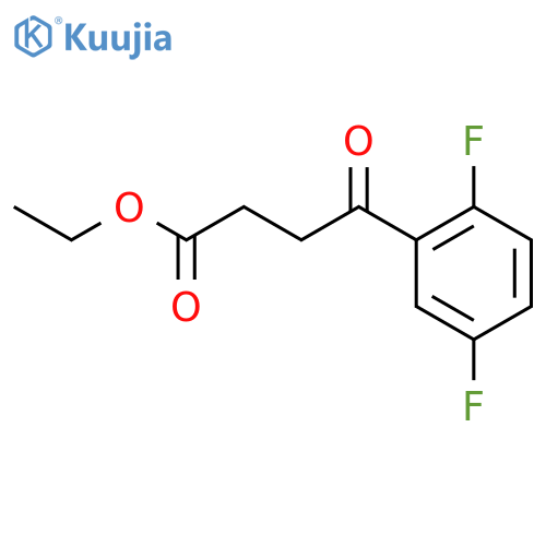 Ethyl 4-(2,5-difluorophenyl)-4-oxobutanoate structure