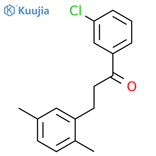 3'-Chloro-3-(2,5-dimethylphenyl)propiophenone structure