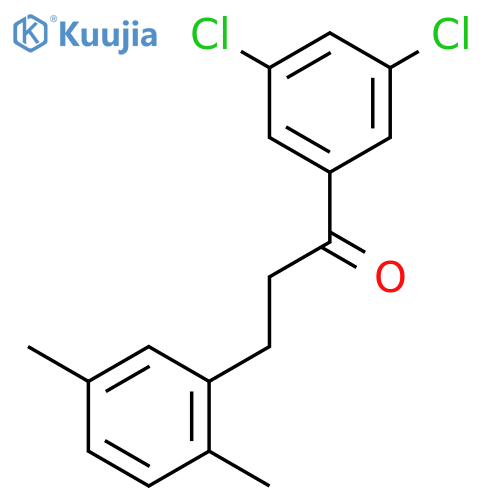 3',5'-Dichloro-3-(2,5-dimethylphenyl)propiophenone structure