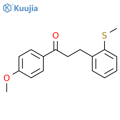 4'-Methoxy-3-(2-thiomethylphenyl)propiophenone structure