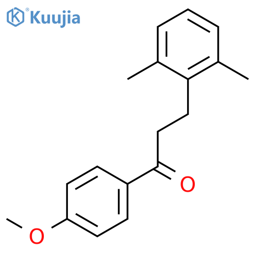 3-(2,6-dimethylphenyl)-1-(4-methoxyphenyl)propan-1-one structure