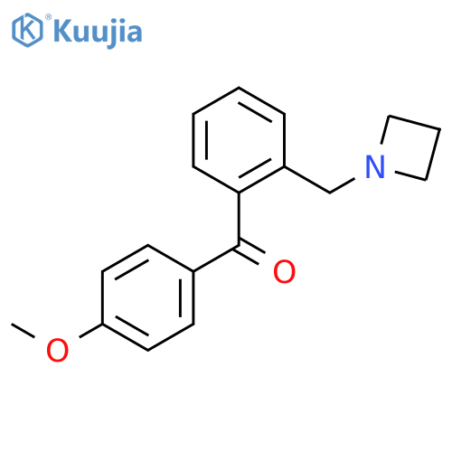 2-Azetidinomethyl-4'-methoxybenzophenone structure