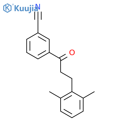 3'-Cyano-3-(2,6-dimethylphenyl)propiophenone structure