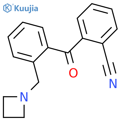 2-Azetidinomethyl-2'-cyanobenzophenone structure