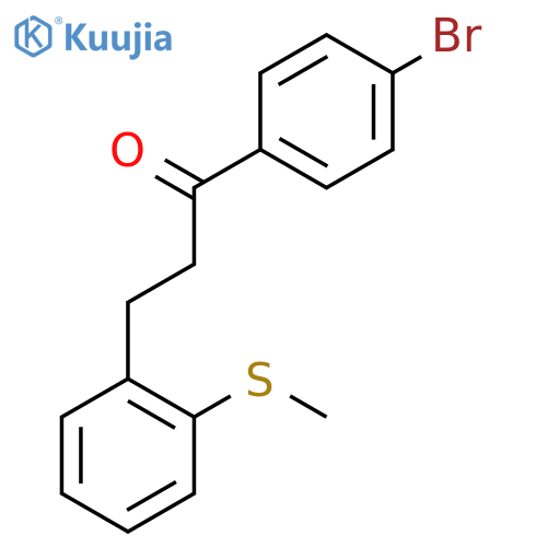 4'-Bromo-3-(2-thiomethylphenyl)propiophenone structure