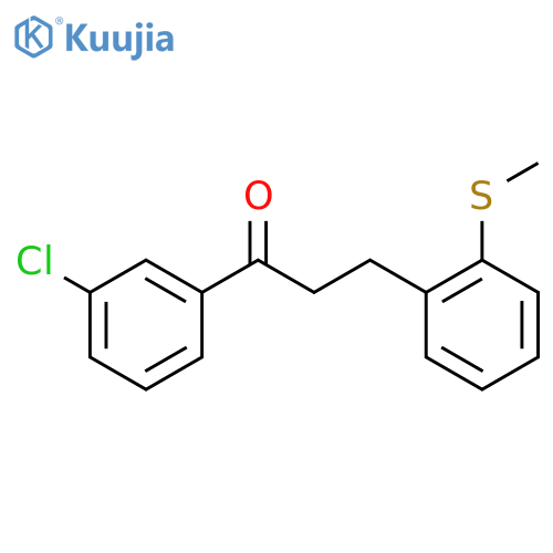 3'-Chloro-3-(2-thiomethylphenyl)propiophenone structure