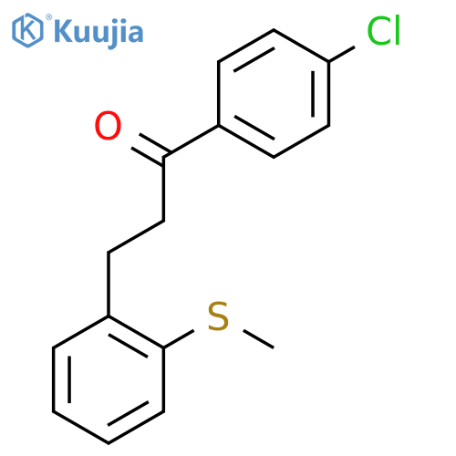 4'-Chloro-3-(2-thiomethylphenyl)propiophenone structure