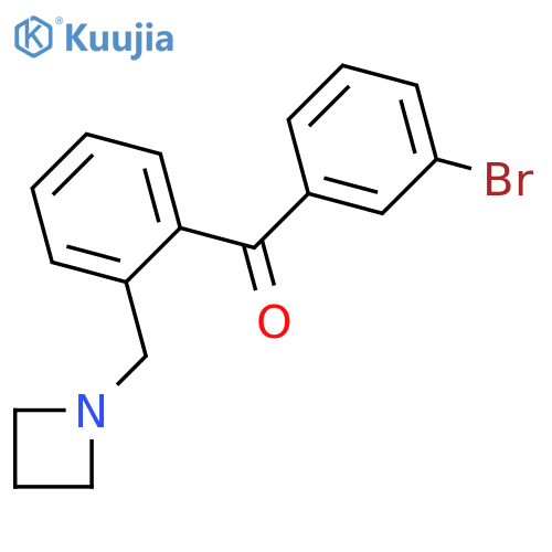 2-Azetidinomethyl-3'-bromobenzophenone structure